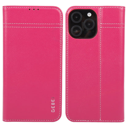 GEBEI Top-grain Horizontal Flip Leather Phone Case