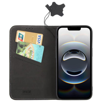 GEBEI Top-grain Horizontal Flip Leather Phone Case