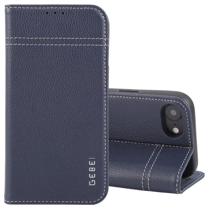 GEBEI Top-grain Horizontal Flip Leather Phone Case