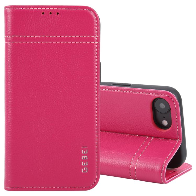 GEBEI Top-grain Horizontal Flip Leather Phone Case