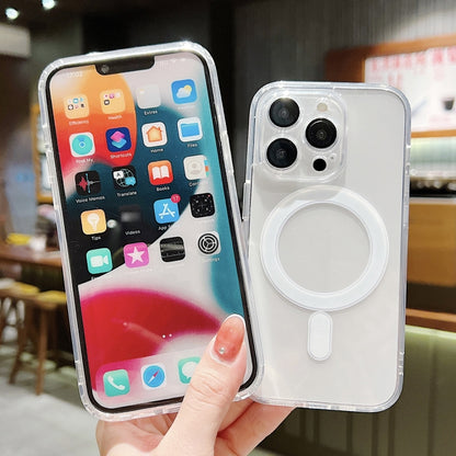 Acrylic MagSafe Magnetic Lens Film Protection Phone Case