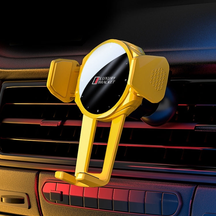 V70 Mechanical Lock Wireless Fast Charging Air Outlet Car Holder