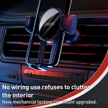V70 Mechanical Lock Wireless Fast Charging Air Outlet Car Holder