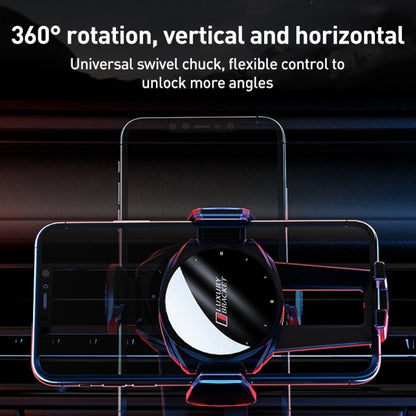 V70 Mechanical Lock Wireless Fast Charging Air Outlet Car Holder