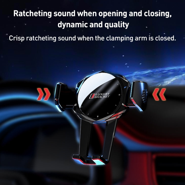 V70 Mechanical Lock Wireless Fast Charging Air Outlet Car Holder