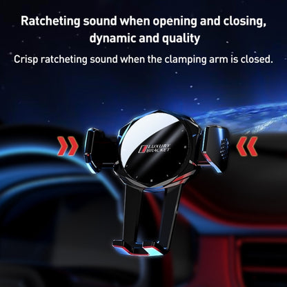 V70 Mechanical Lock Wireless Fast Charging Air Outlet Car Holder