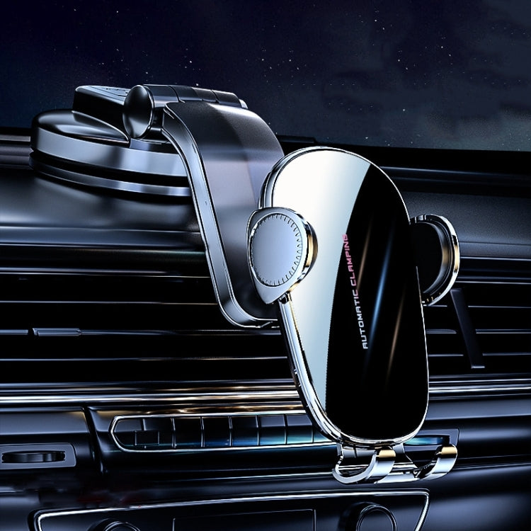 D6 Mechanical Locking Wireless Fast Charging Air Outlet Car Holder, Standard, Strong Suction Cup Version