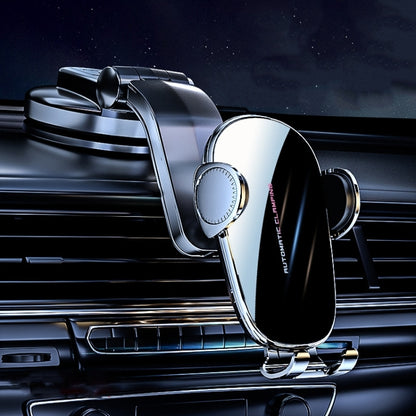 D6 Mechanical Locking Wireless Fast Charging Air Outlet Car Holder, Standard, Strong Suction Cup Version