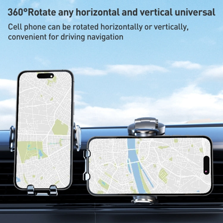 D6 Mechanical Locking Wireless Fast Charging Air Outlet Car Holder, Standard, Strong Suction Cup Version