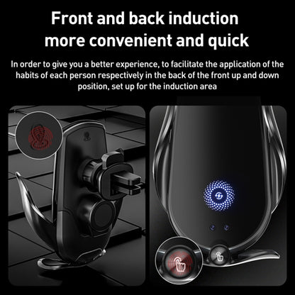 M1 Electric Opening/Closing Wireless Fast Charging Air Outlet Car Holder