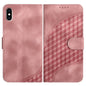 YX0060 Elephant Head Embossed Phone Leather Case with Lanyard