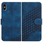 YX0060 Elephant Head Embossed Phone Leather Case with Lanyard