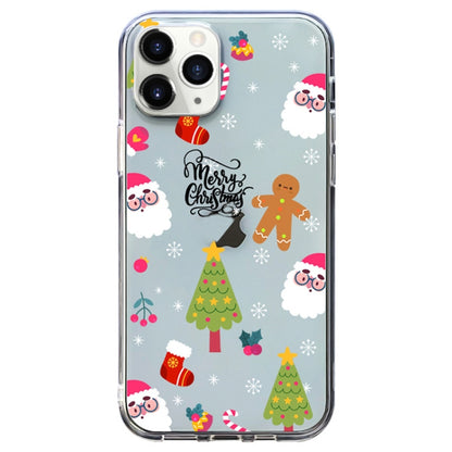 Christmas Colored Drawing Pattern High Transparent Soft TPU Phone Case