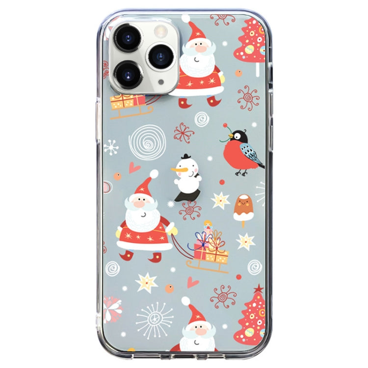 Christmas Colored Drawing Pattern High Transparent Soft TPU Phone Case