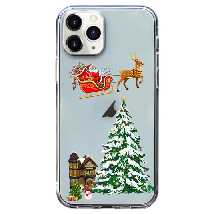 Christmas Colored Drawing Pattern High Transparent Soft TPU Phone Case