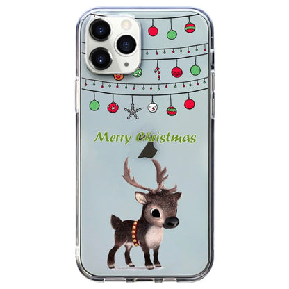 Christmas Colored Drawing Pattern High Transparent Soft TPU Phone Case