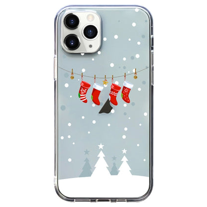 Christmas Colored Drawing Pattern High Transparent Soft TPU Phone Case
