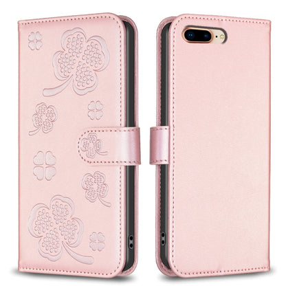 Four-leaf Embossed Leather Phone Case