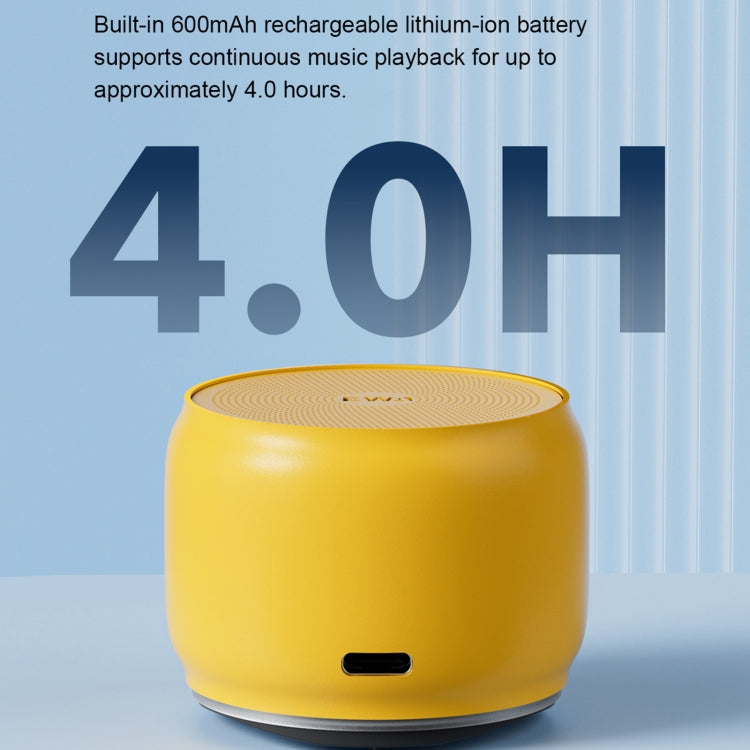 EWA A126 Mini Bluetooth 5.0 Bass Radiator Metal Speaker