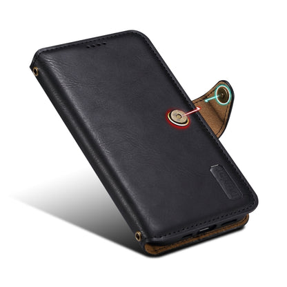 Denior Cowhide Texture Wallet Style Leather Phone Case