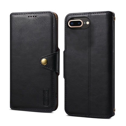 Denior Cowhide Texture Wallet Style Leather Phone Case