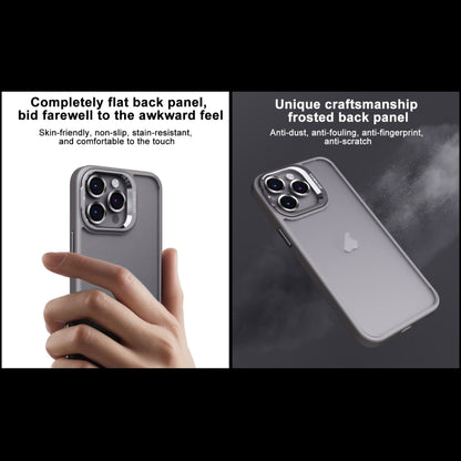 Invisible Lens Holder PC + TPU Frosted Phone Case