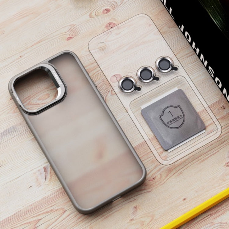 Invisible Lens Holder PC + TPU Frosted Phone Case