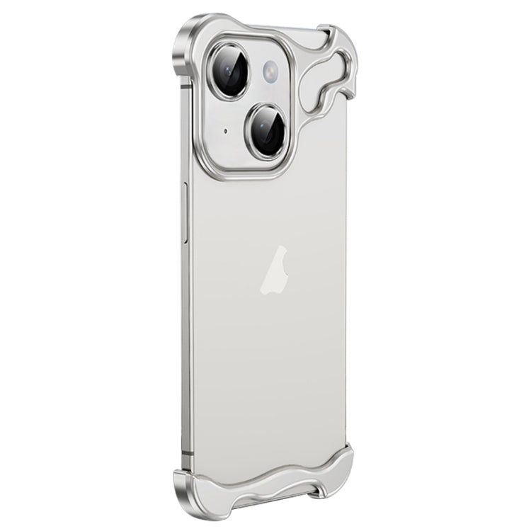 Frameless Metal Corner Pad Phone Case with Lens Film