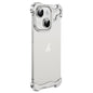 Frameless Metal Corner Pad Phone Case with Lens Film