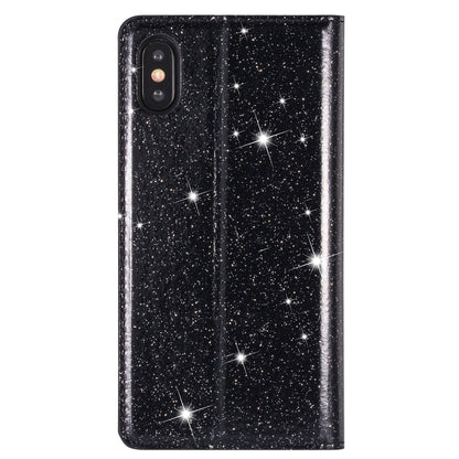 Ultrathin Glitter Magnetic Horizontal Flip Leather Case with Holder & Card Slots, For iPhone XR