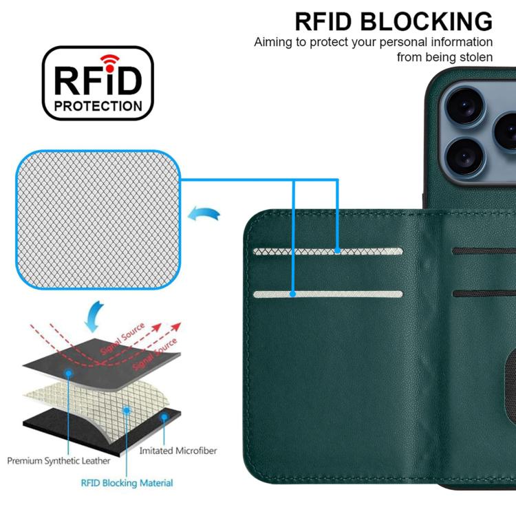 Rhombic Texture Card Bag RFID Phone Case with Long Lanyard
