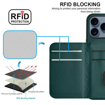 Rhombic Texture Card Bag RFID Phone Case with Long Lanyard