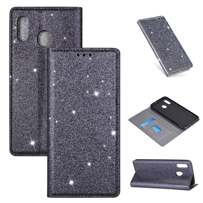 Ultrathin Glitter Magnetic Horizontal Flip Leather Case with Holder & Card Slots, For Samsung Galaxy A6+ / J8 (2018), For Samsung Galaxy A10e, For Samsung Galaxy A20 / A30, For Samsung Galaxy A20e, For Samsung Galaxy A40, For Samsung Galaxy A60��������...
