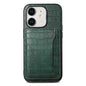 Crocodile Texture Card Bag Design Full Coverage Phone Case