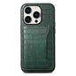 Crocodile Texture Card Bag Design Full Coverage Phone Case
