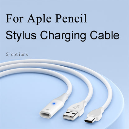 For Apple Pencil 1 USB to 8 Pin Stylus Charging Cable with Indicator Light