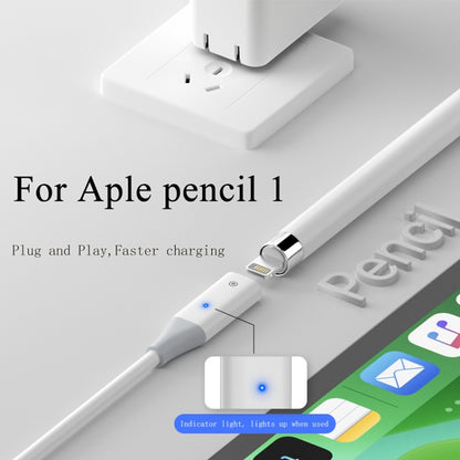 For Apple Pencil 1 USB to 8 Pin Stylus Charging Cable with Indicator Light