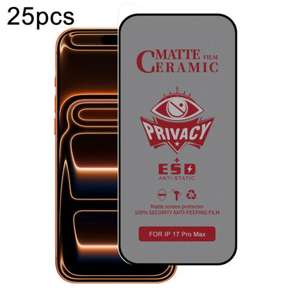 25pcs Full Coverage Frosted Privacy Ceramic Film