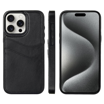 Litchi Leather Skin Card Slots Phone Case