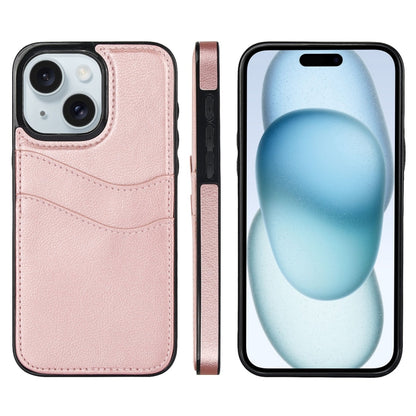 Litchi Leather Skin Card Slots Phone Case