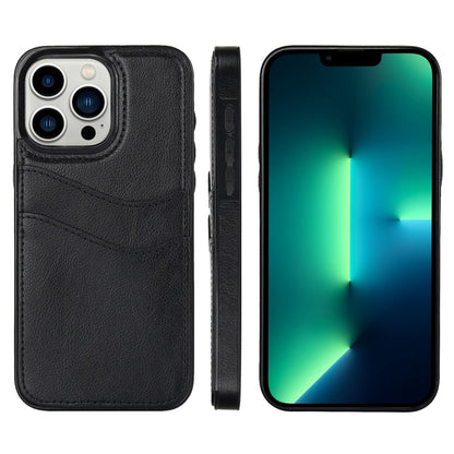 Litchi Leather Skin Card Slots Phone Case