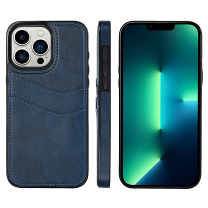 Litchi Leather Skin Card Slots Phone Case