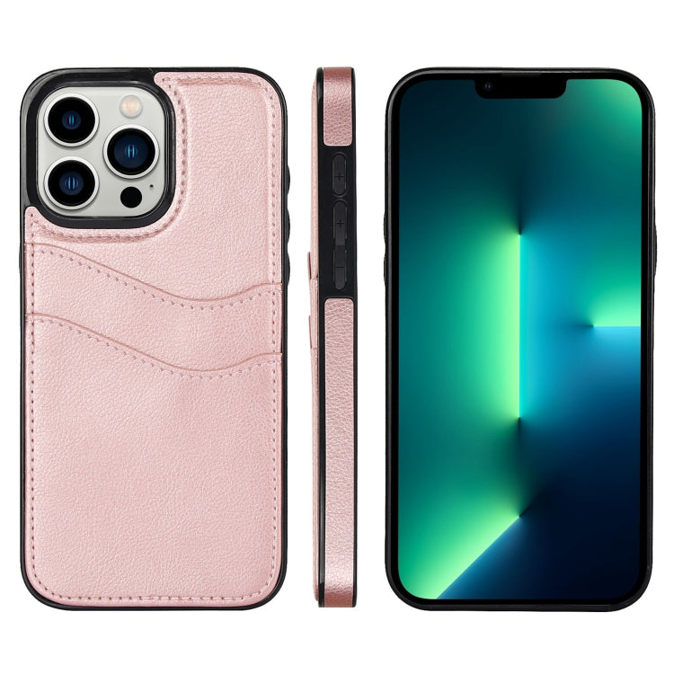 Litchi Leather Skin Card Slots Phone Case