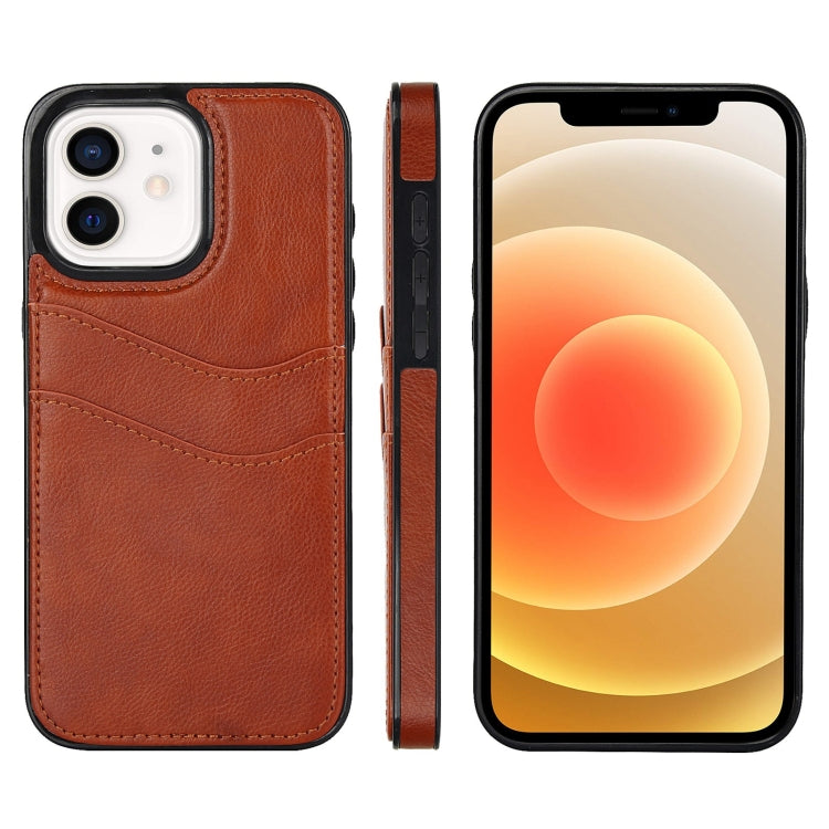 Litchi Leather Skin Card Slots Phone Case