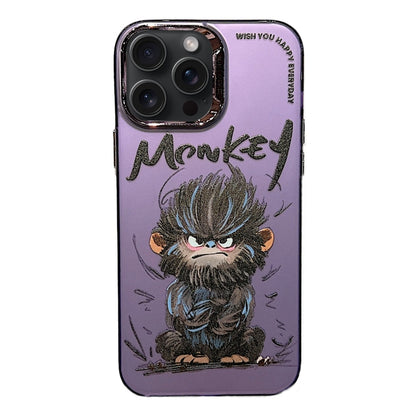 Electroplated Lens Ring Cartoon Animal Phone Case
