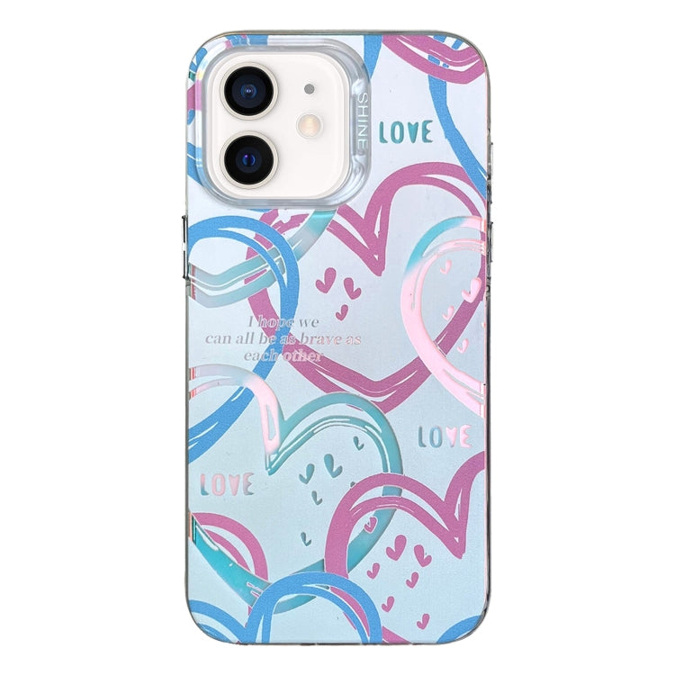 Colorful Pattern TPU + PC Phone Case
