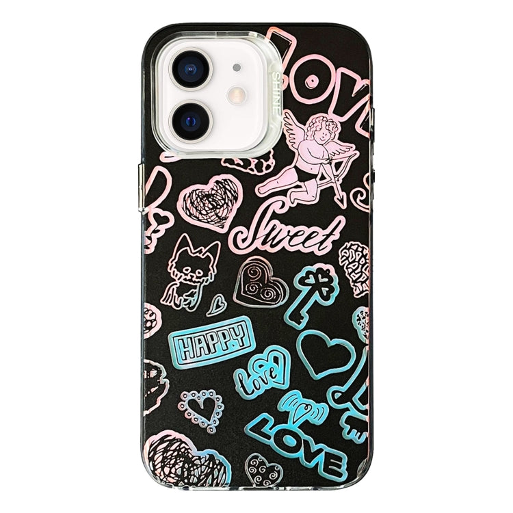 Colorful Pattern TPU + PC Phone Case
