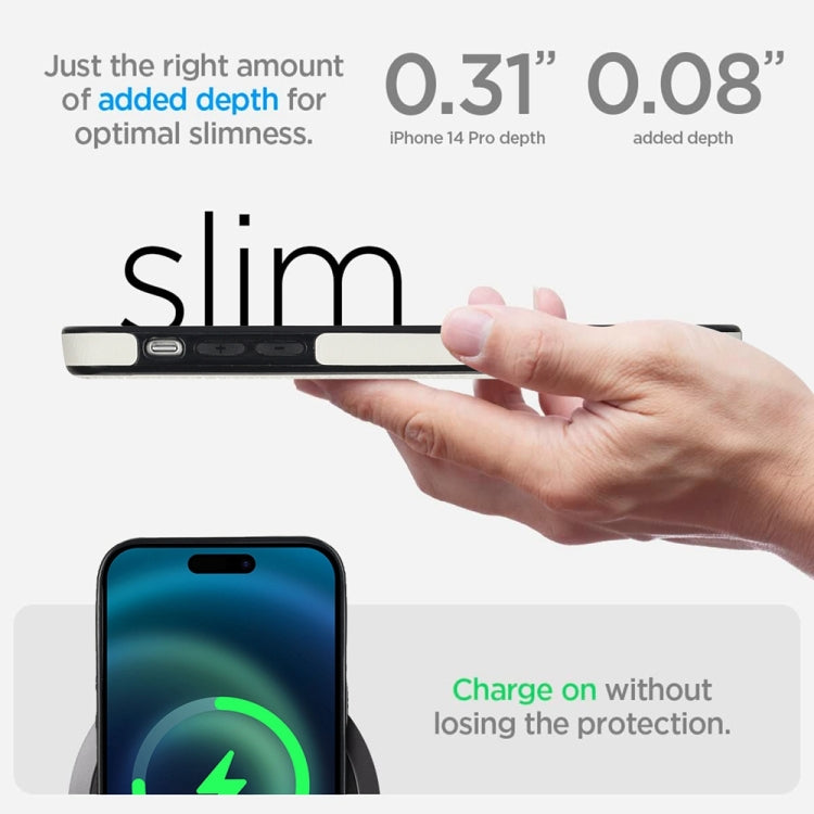 Retro Leather Invisible Stand MagSafe Phone Case