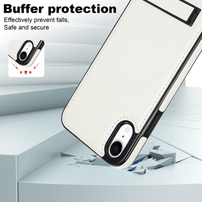 Retro Leather Invisible Stand MagSafe Phone Case