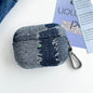 Stitching Denim Cloth Bluetooth Earphone Protective Case